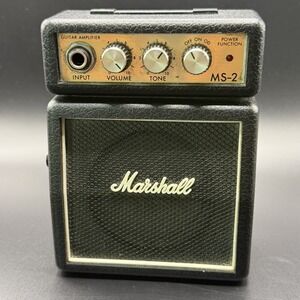 Marshall MS-2 1 watt 9V Battery powered Micro Amp Black Working Tested